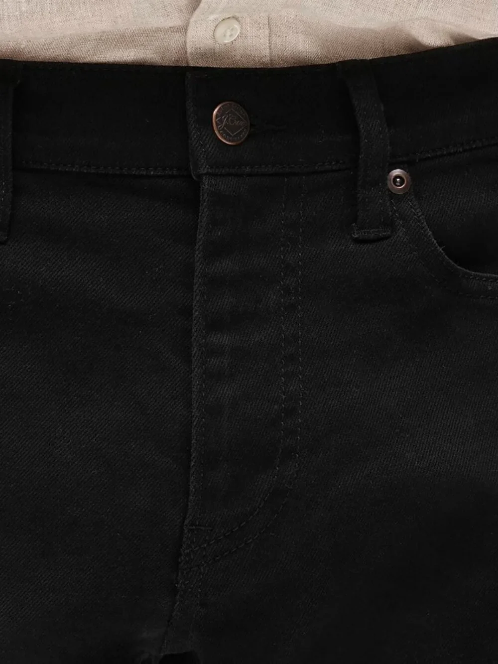 Jcrew Mens 484 Slim-fit Bergen five-pocket pant W34 L30 Black